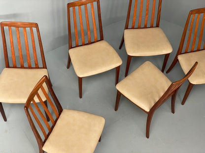 EB6888 Vintage G Plan Teak Dining Chairs Sierra Range Set Of 6 Retro MCM MWOO