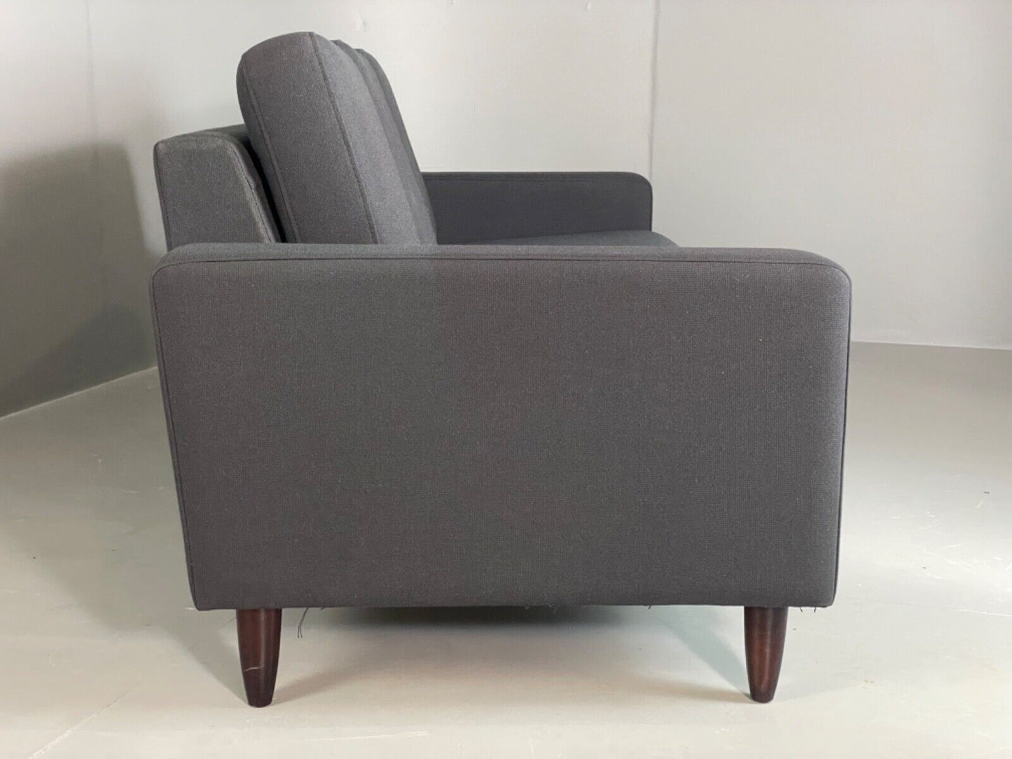 EB6120 Modern Danish Sofa by Hurup Slate Grey Fabric Beech 1980s Style M3SS