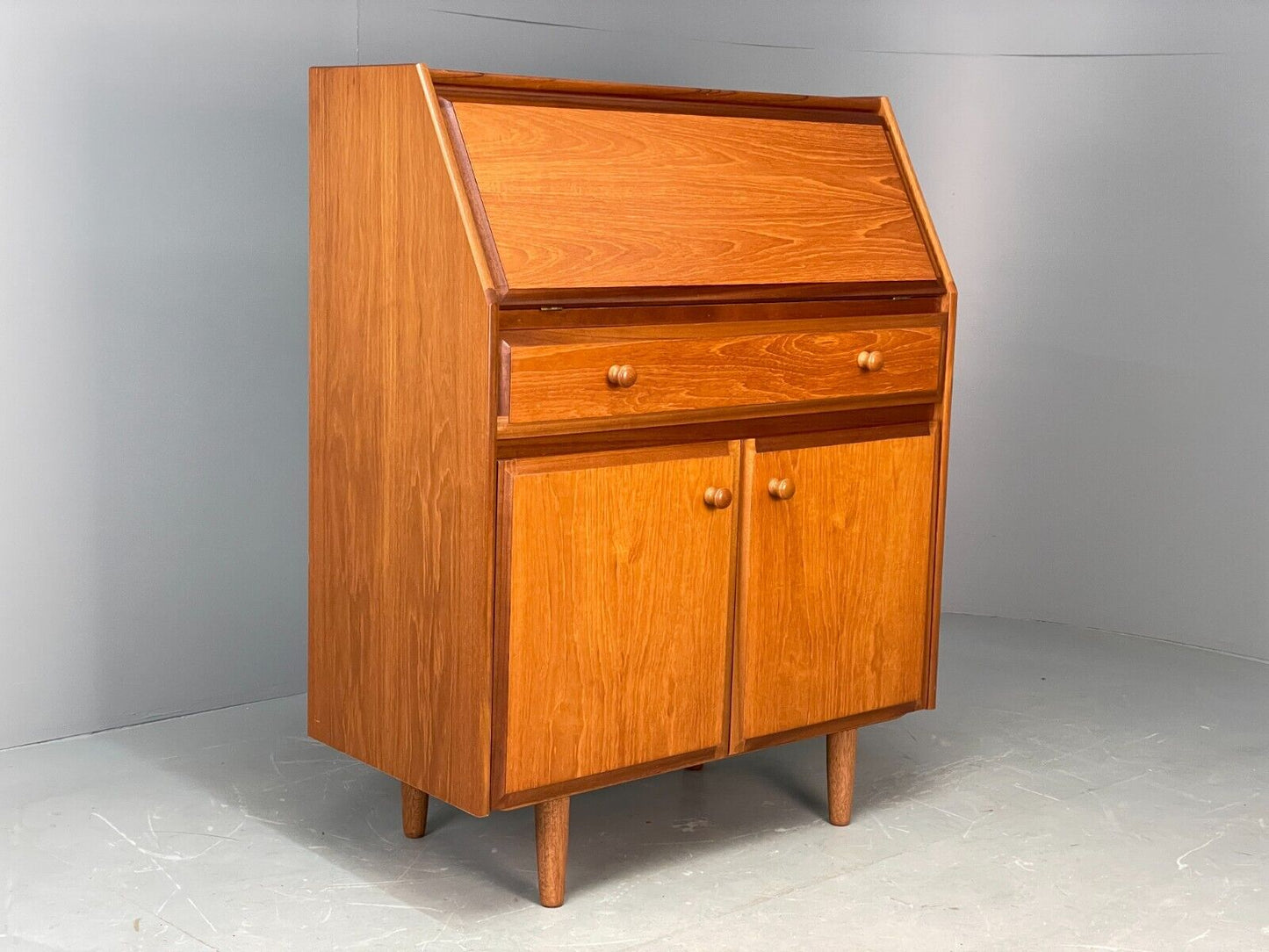 Vintage British Teak Bureau By Sutcliffe Furniture 1980s Retro EB7830 MWOO