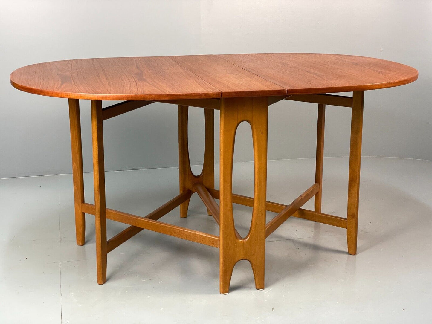 EB6848 Vintage Drop Leaf table in Teak and Beech by Bendt Winge Retro  MWOO