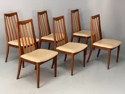 EB6888 Vintage G Plan Teak Dining Chairs Sierra Range Set Of 6 Retro MCM MWOO