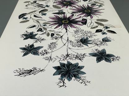 Vintage Habitat Coffee Table 1960s John Piper Design Floral Retro EB12083