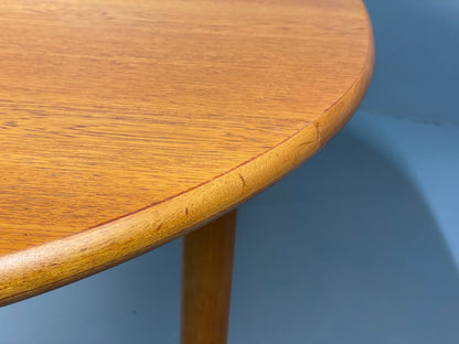 Vintage Teak Dining Table Oval Extending Mid Century Retro 1960s EB13156