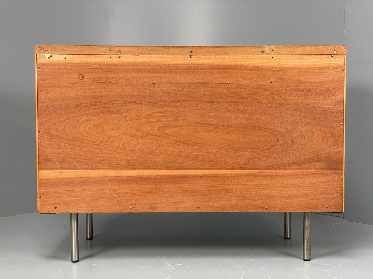 Vintage Chest Of Drawers Stag Fineline Birch Aluminium Retro Mid Century EB12967