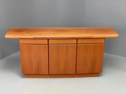 Vintage 1980s Teak Sideboard By Gangsø Danish Retro Shelving Drawers EB12075