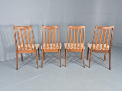 4  Vintage G Plan Dining Chairs Fresco Range Teak 1970s Retro MCM EB12461