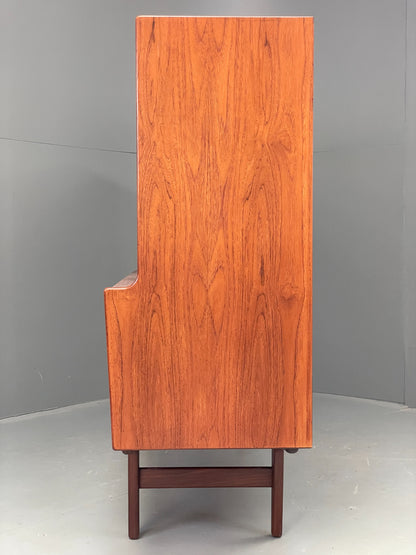 Vintage Danish Teak Highboard 1960s Mid Century Drawers Shelving Retro EB12347