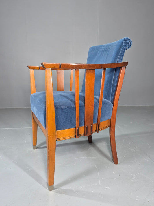 Vintage Jugendstil Styled Armchair Dutch Design Modern Build 1980s Retro EB13022