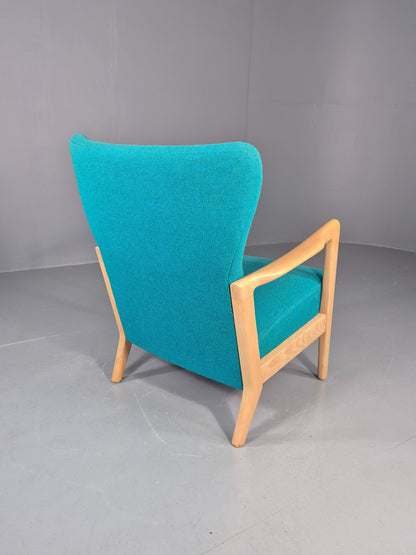 Vintage Mid Century Fritz Hansen Lounge Chair Soren Hansen Design 1940s  EB12108