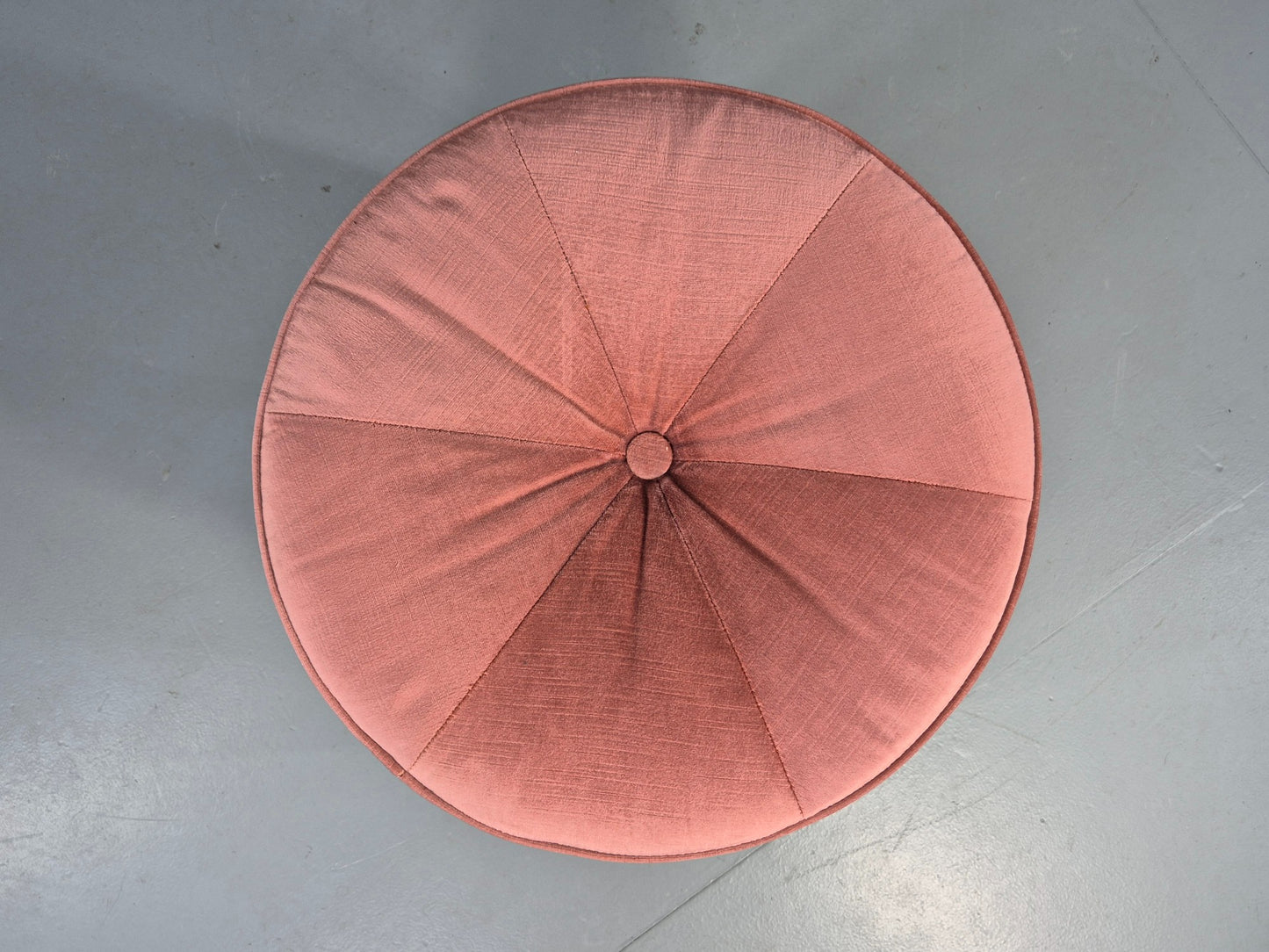 Vintage G Plan Fresco Stool Teak and Pink Velour Retro 1970s  EB12268