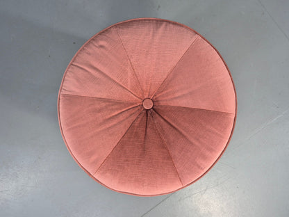 Vintage G Plan Fresco Stool Teak and Pink Velour Retro 1970s  EB12268