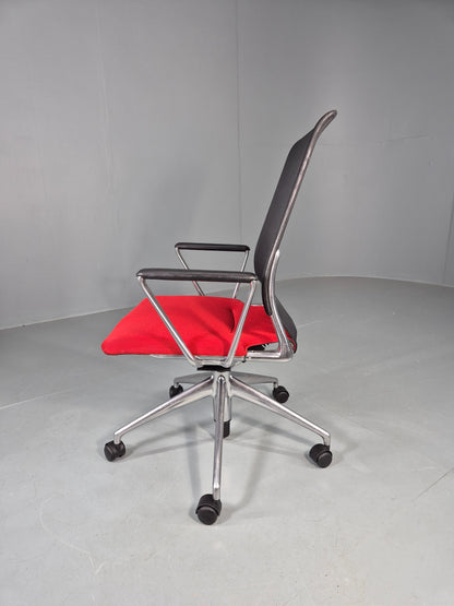 Vintage Vitra Media Office Chair Red and Black EB12245