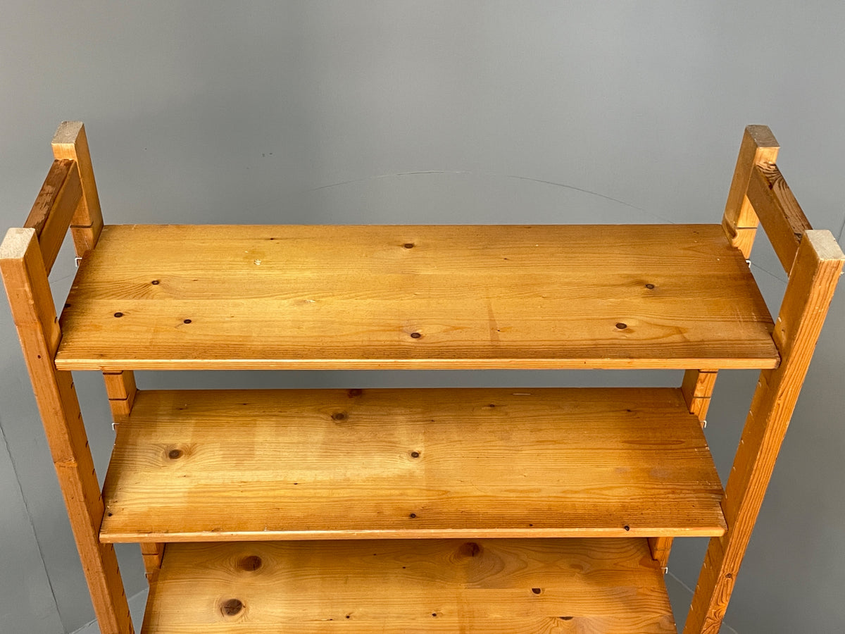 Vintage Pine Shelving Unit Adjustable Modular Open Retro Bruynzeel Solid EB13161