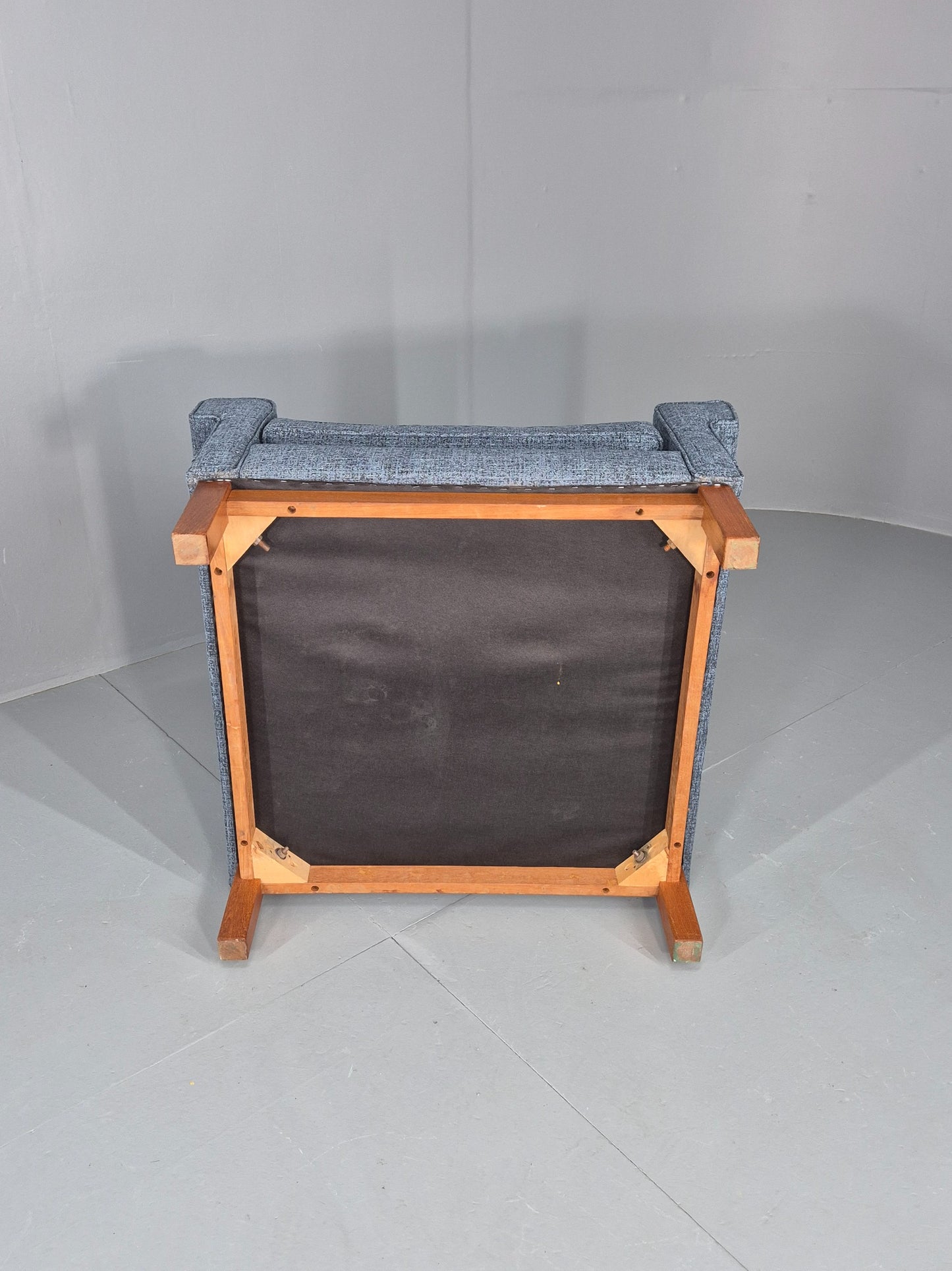 Vintage Mid Century Armchair 1960s Swedish Teak New Upholstery Retro EB11136