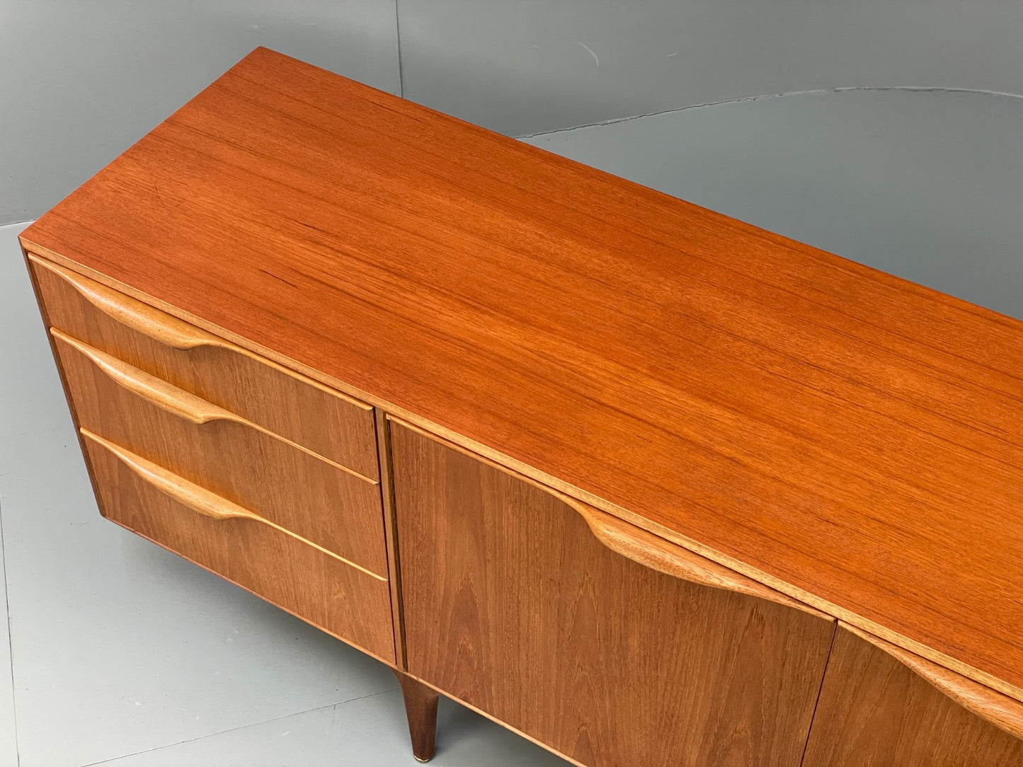 Vintage Teak Sideboard McIntosh 1960s Mid Century Drawers Shelves EB12876