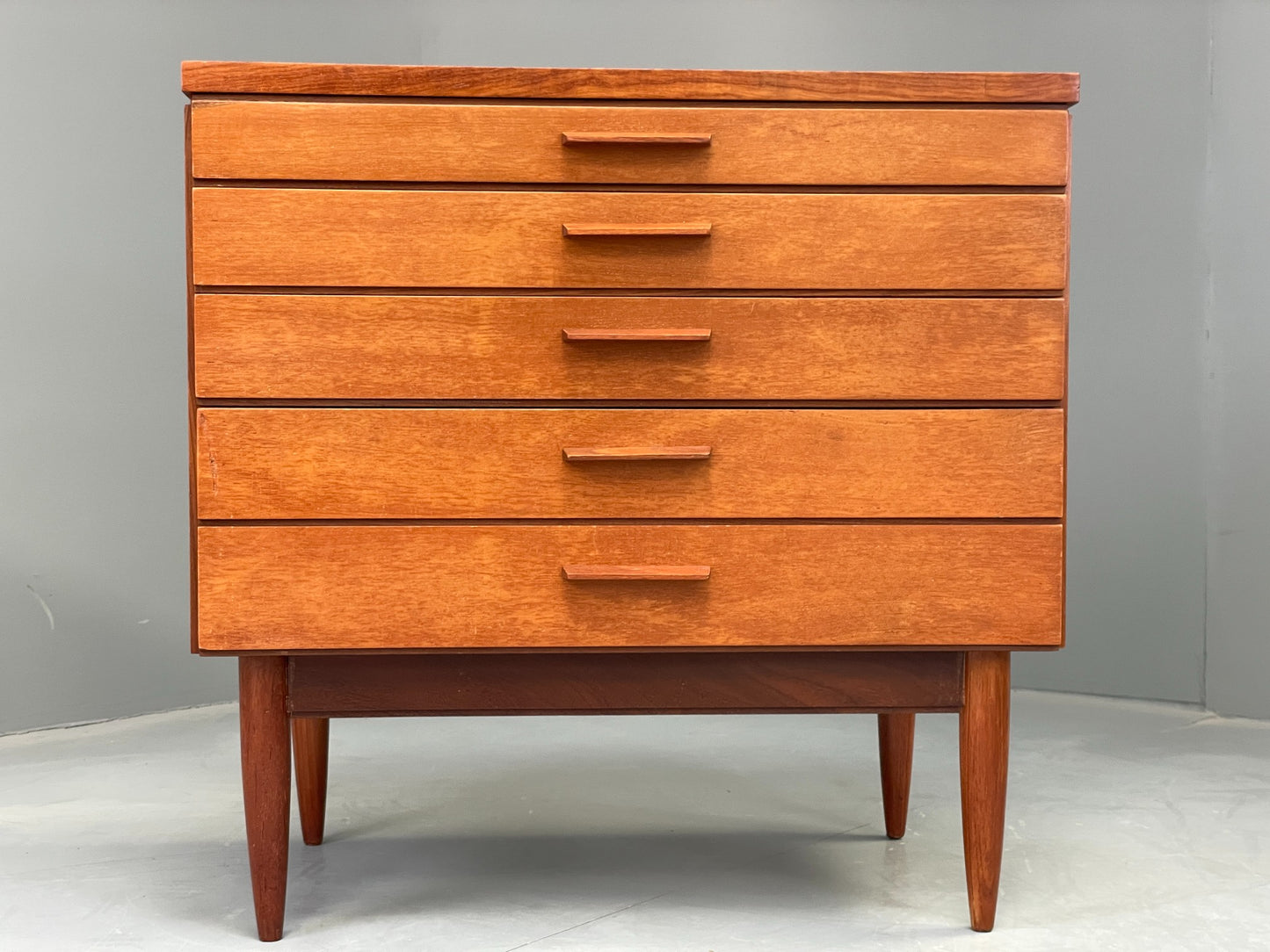 Vintage Chest Of Drawers Teak 1960s Danish Mid Century Bedroom Storage EB12608