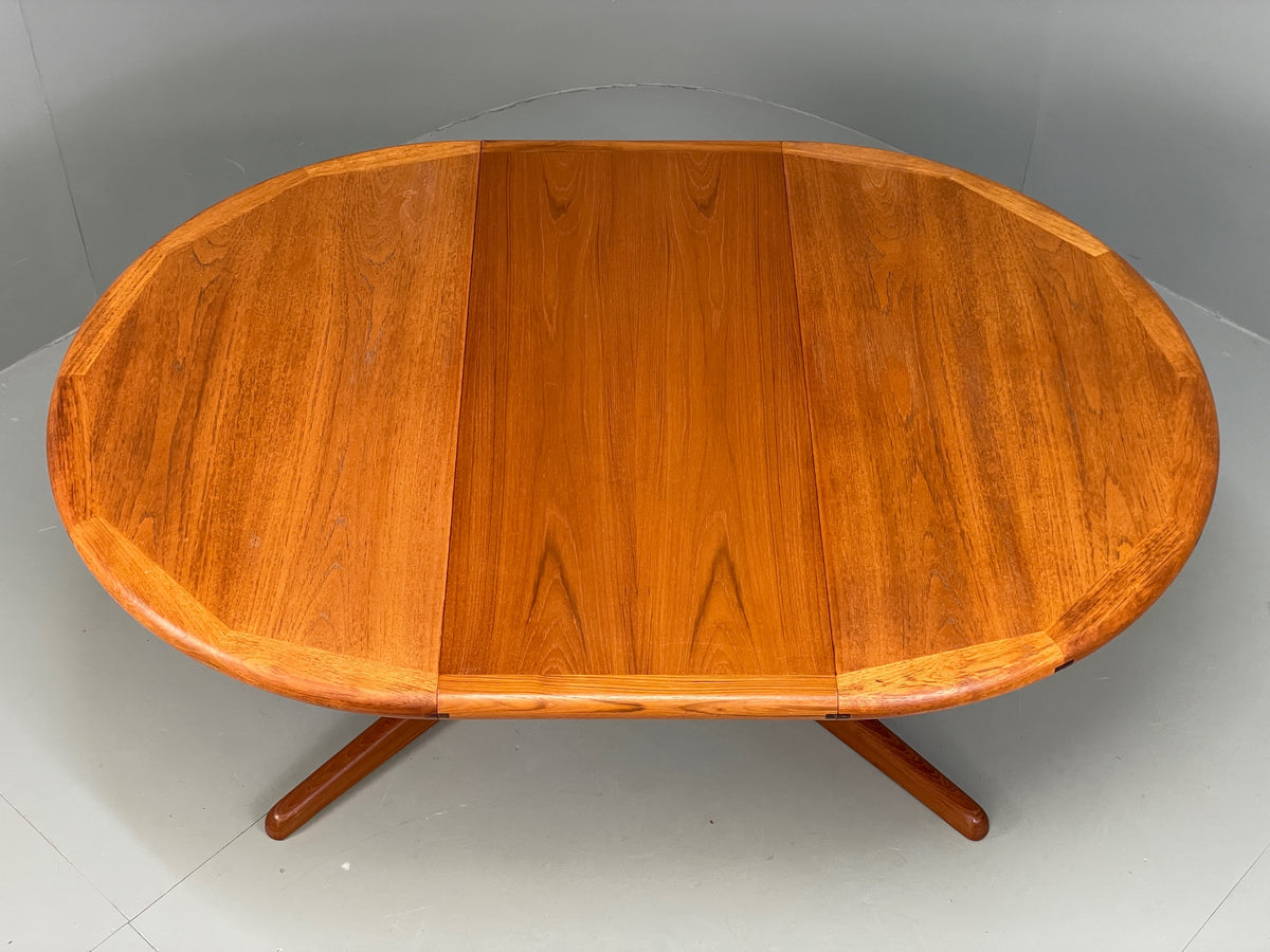 Vintage Teak Dining Table Dyrlund Extending Danish Mid Century 1970s EB12979