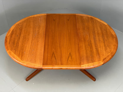Vintage Teak Dining Table Dyrlund Extending Danish Mid Century 1970s EB12979