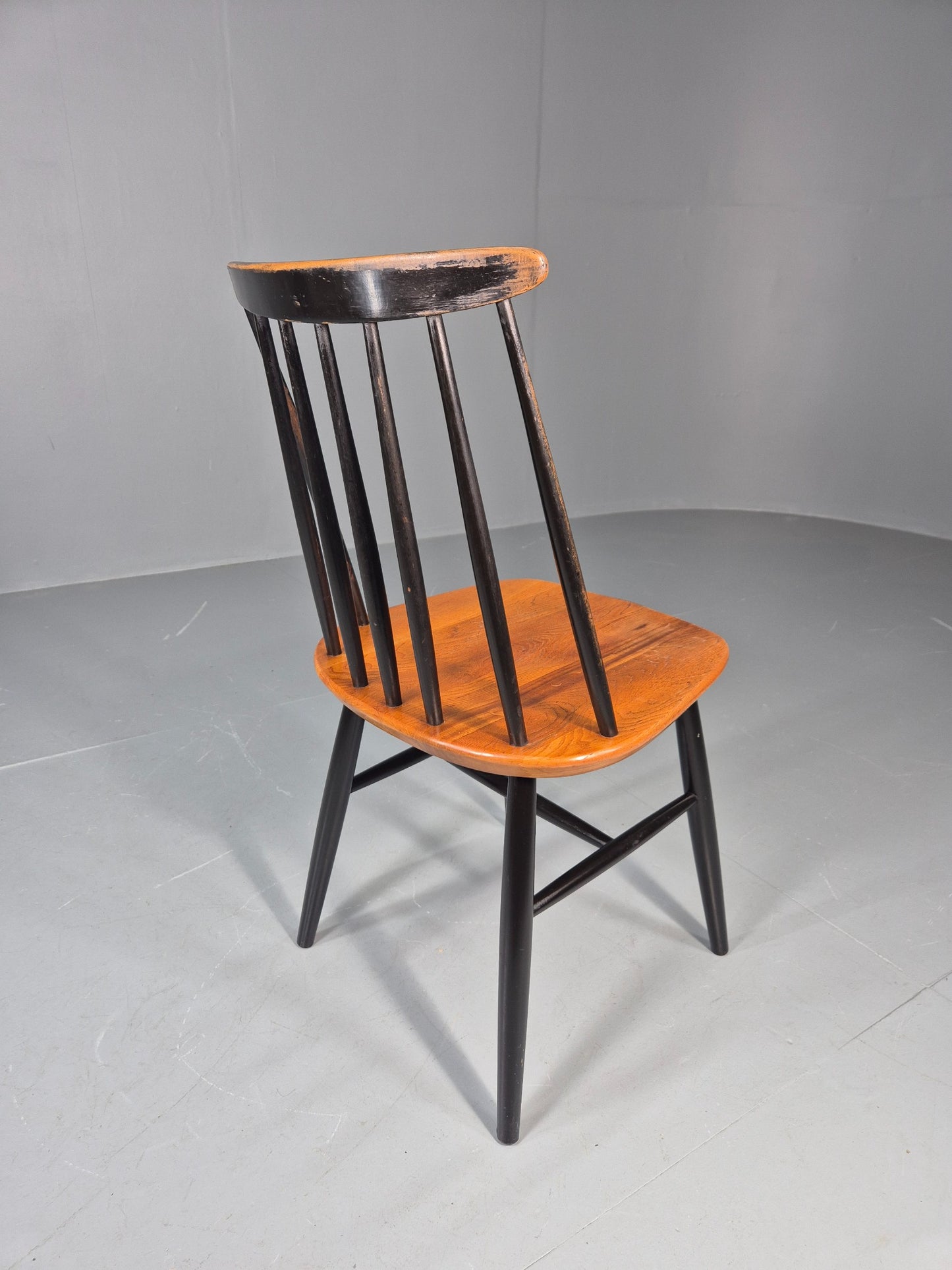 Vintage Ilmari Tapiovaara Fanett Chair Beech and Teak Retro MCM 1950s EB11602