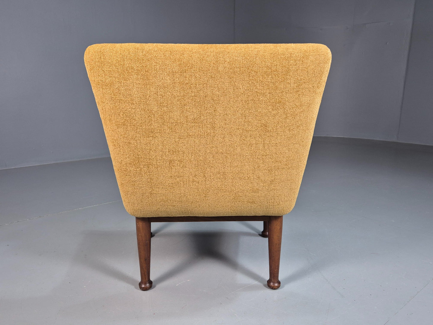 Vintage Mid Century Footstool Teak Guy Rogers 1960s Retro Gold EB07909
