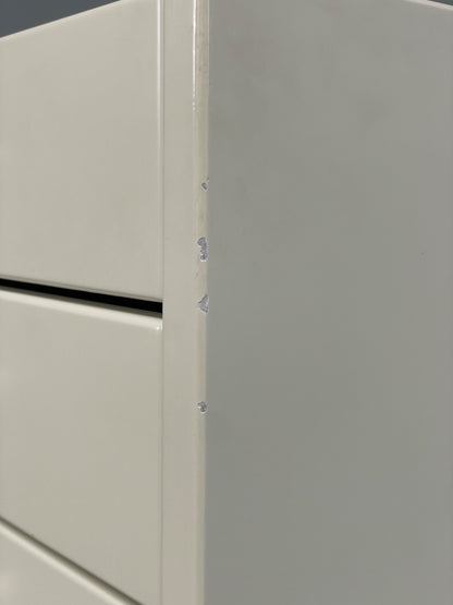 Vintage Hülsta Bedside Cabinet Chest of Drawers White 1990s EB12283