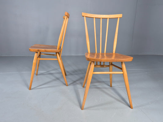 2 Vintage Ercol Dining Chairs Model 391 1960s Originals Retro MCM EB12484