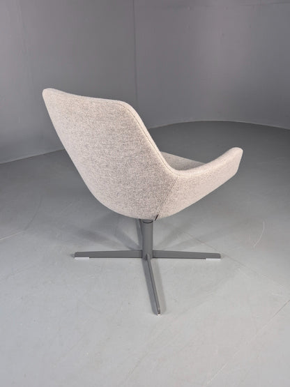 Vintage Swivel Tub Chair Hitch Mylius Modern Design Retro Cream EB12841