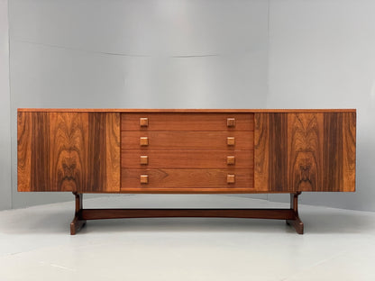 Vintage Teak Sideboard Vanson Mid Century 1960s Walnut Retro Shelving EB12881
