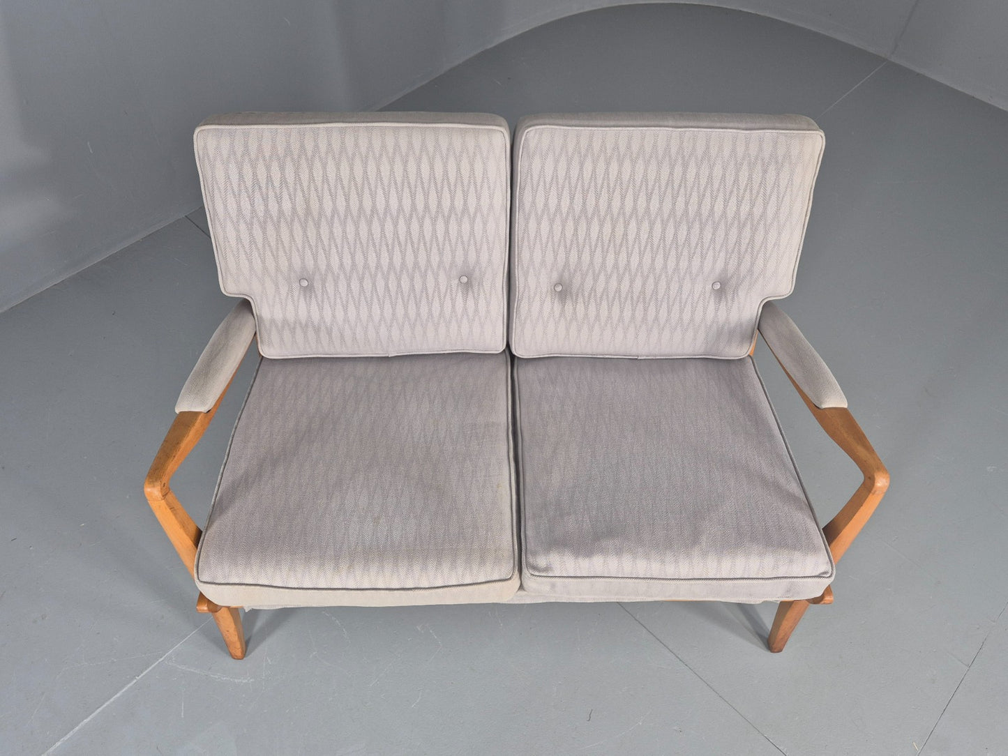 Vintage Cintique 2 Seater Sofa Mid Century 1950s Design Retro EB11946