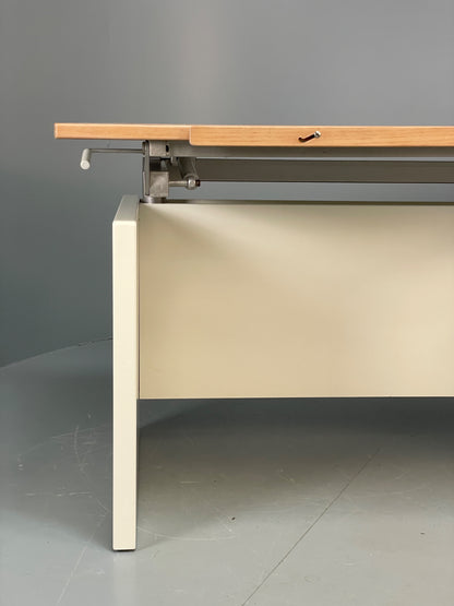 Vintage Hülsta Drawing Desk Architect Height Adjustable Tilting Retro EB12282