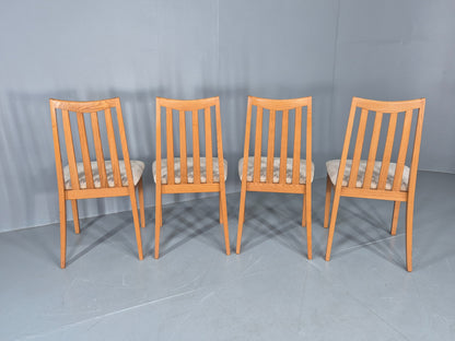 4 Vintage G Plan Dining Chairs High Spoke Back Ash Frame 1990s Retro EB12840