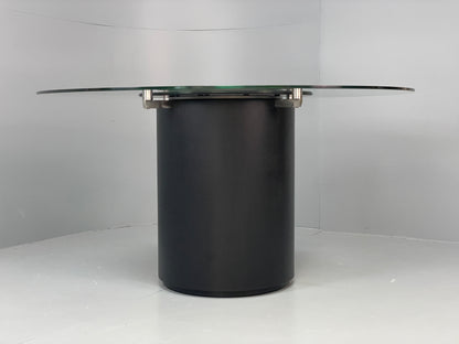 Circular Glass Dining Table By BoConcept Lazy Suzan Black Ash Modern EB12883