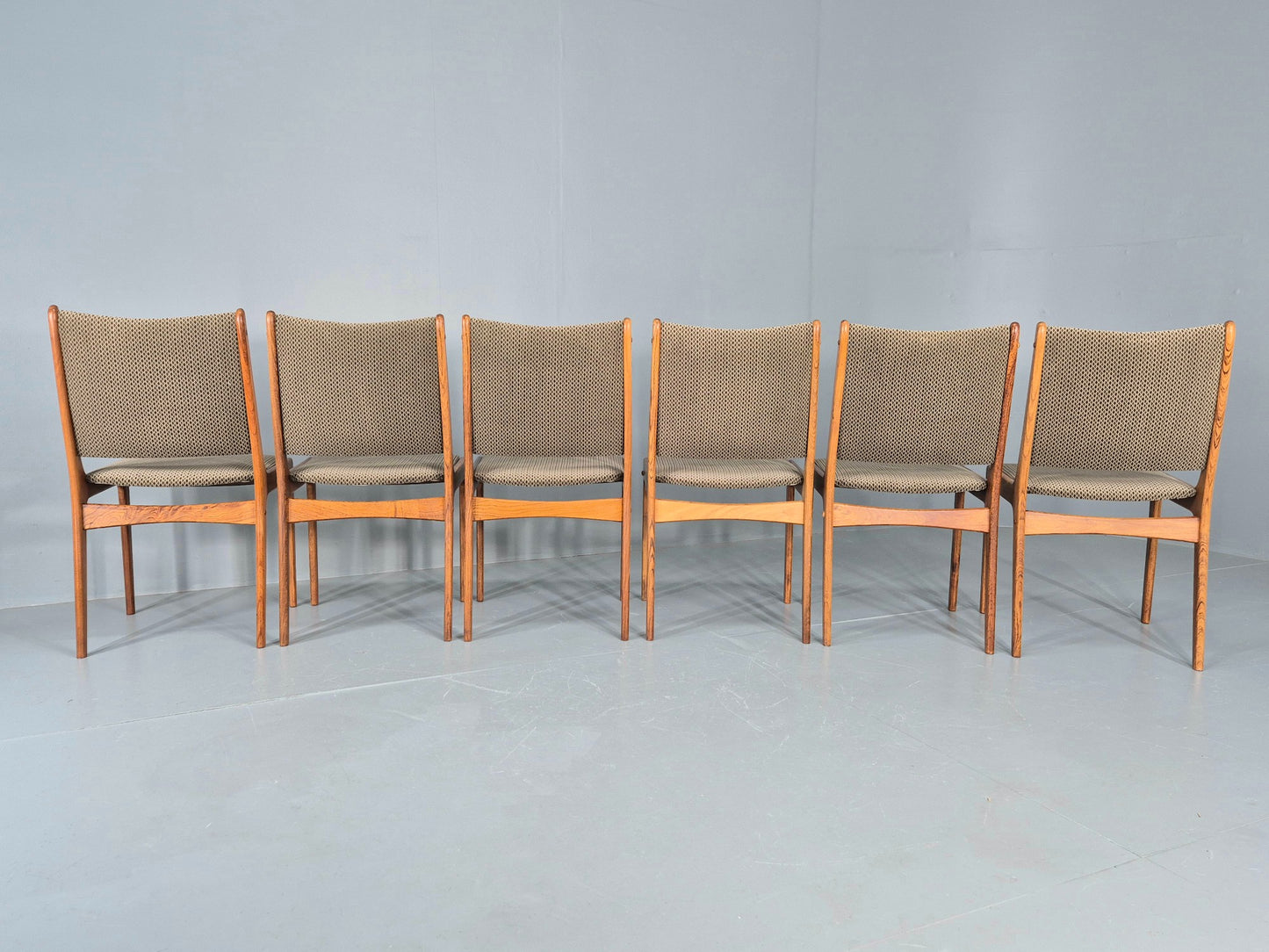 6 Vintage Uldum Danish Dining Chairs 1970s Retro Mid Century Rosewood EB11942