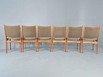 6 Vintage Uldum Danish Dining Chairs 1970s Retro Mid Century Rosewood EB11942