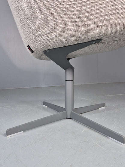 Vintage Swivel Tub Chair Hitch Mylius Modern Design Retro Cream  EB12843