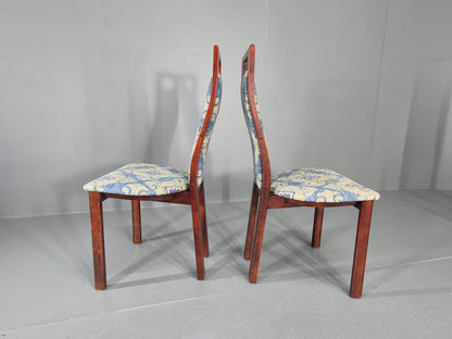 6 Vintage Danish 1980s Dining Chairs Retro Post Modern EB12264