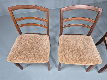 4 Vintage G Plan Dining Chairs Teak Frames Retro 1970s Original EB12175