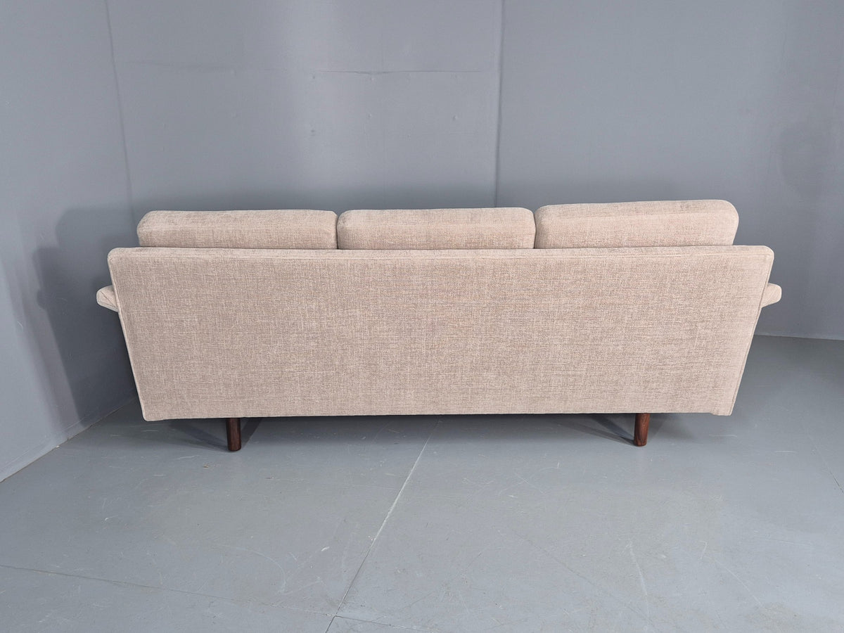 Vintage Danish 3 Seater Sofa New upholstery 1960s Original Mid Century EB12534