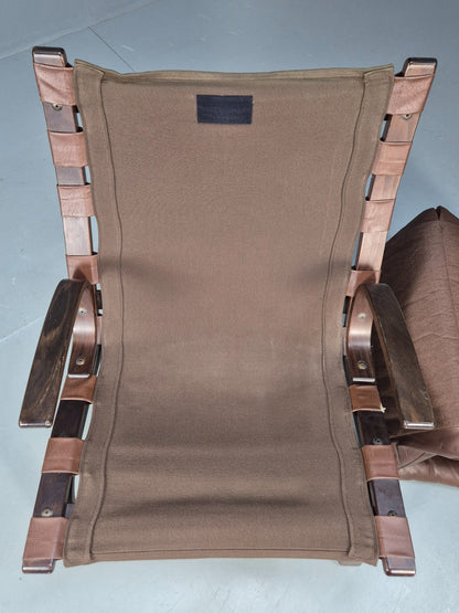 Vintage Mid Century Bentwood Danish Lounge Chair Farstup Retro 1970s EB09913