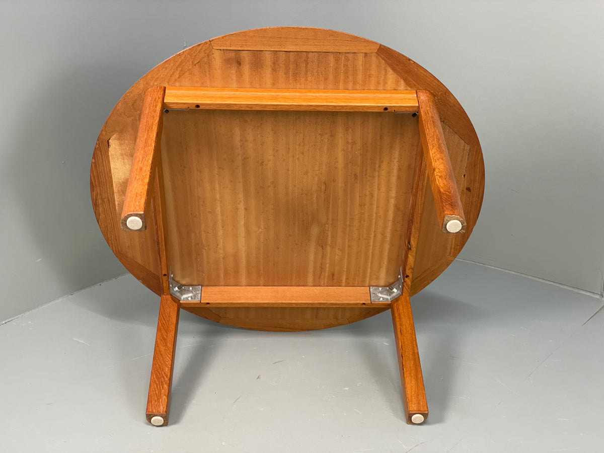 Vintage Teak Coffee Table Round Danish Retro Mid Century EB13096