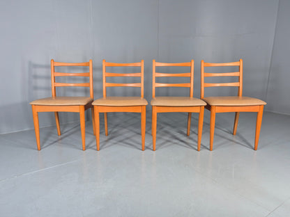 4 Vintage Schreiber Dining Chairs 1970s Retro Mid Century Dining Chairs EB12183