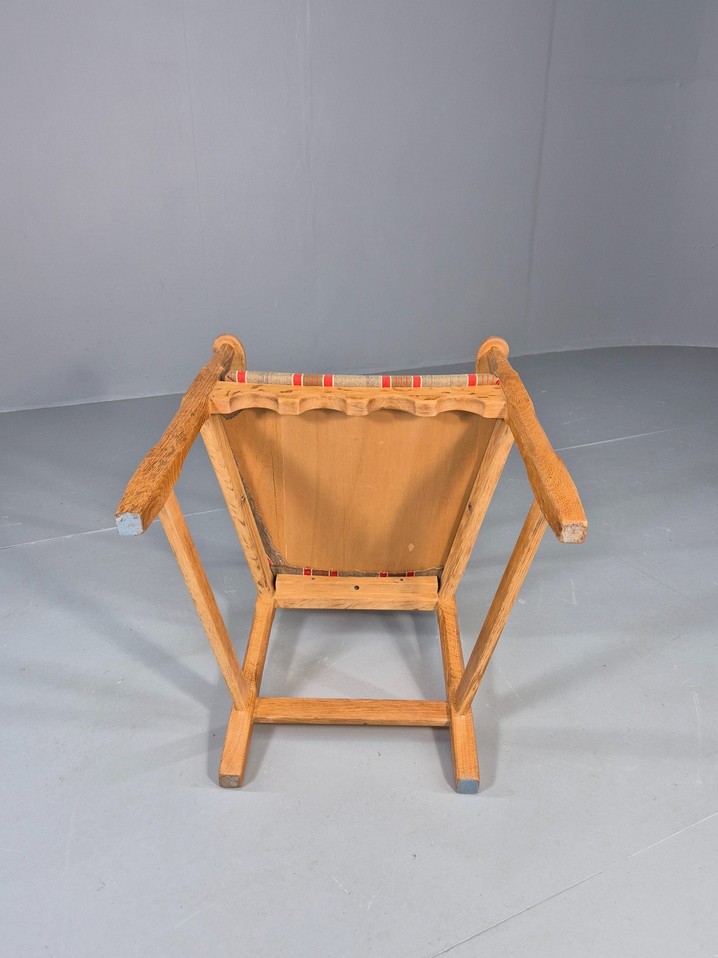 Vintage Henning Kjaernulf Elbow chair 1970s Oak Danish Retro Brutalist  Eb12533