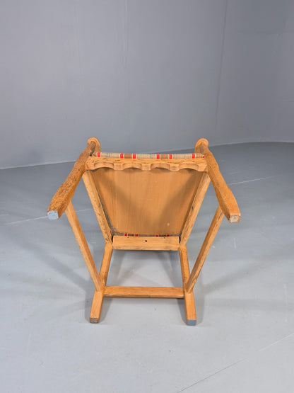 Vintage Henning Kjaernulf Elbow chair 1970s Oak Danish Retro Brutalist  Eb12533