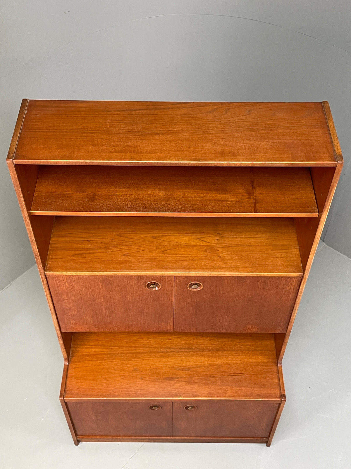 Vintage Teak Wall Unit Jentique Mid Century Retro Shelving Cabinet EB13107