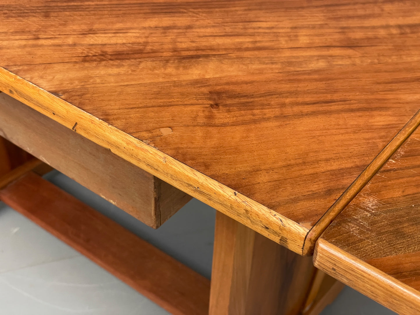 Art Deco Dining Table By Davant 1950s Walnut Extending Vintage Retro EB12216