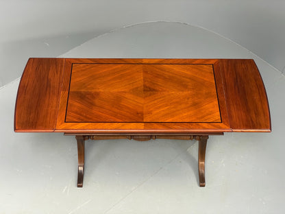 Vintage Walnut Coffee Table Danish 1960s Drop Leaf Retro EB12329