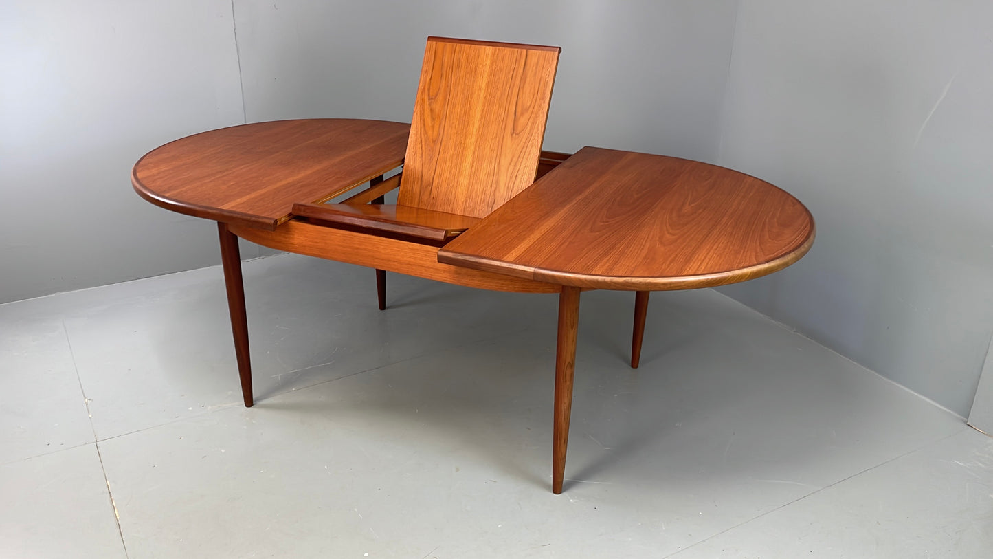 Vintage G Plan Dining Table Oval Teak Fresco Range 1960s EB12298