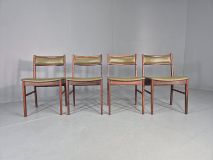 4 Vintage Mid Century Dining Chairs Danish Design Vestervig Eriksen EB12145