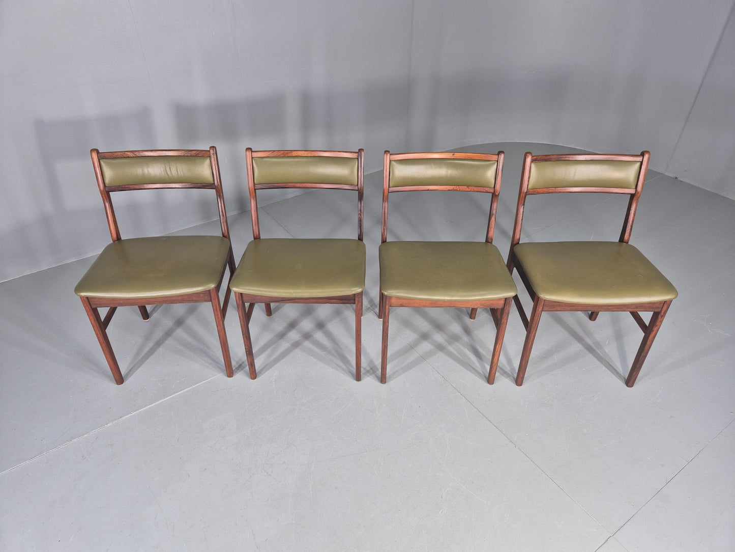 4 Vintage Mid Century Dining Chairs Danish Design Vestervig Eriksen EB12145