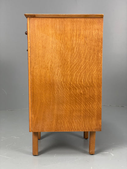 Vintage 1950s Bedside Cabinet By Lebus Oak Mid Century Retro Drawer EB12947